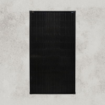 160W 12V Black Glass Solar Panel (30mm Frame)