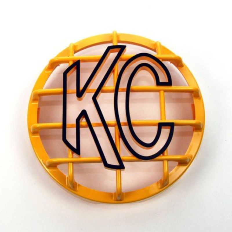 6” Stone Guard - ABS Plastic - Yellow / Black KC Logo