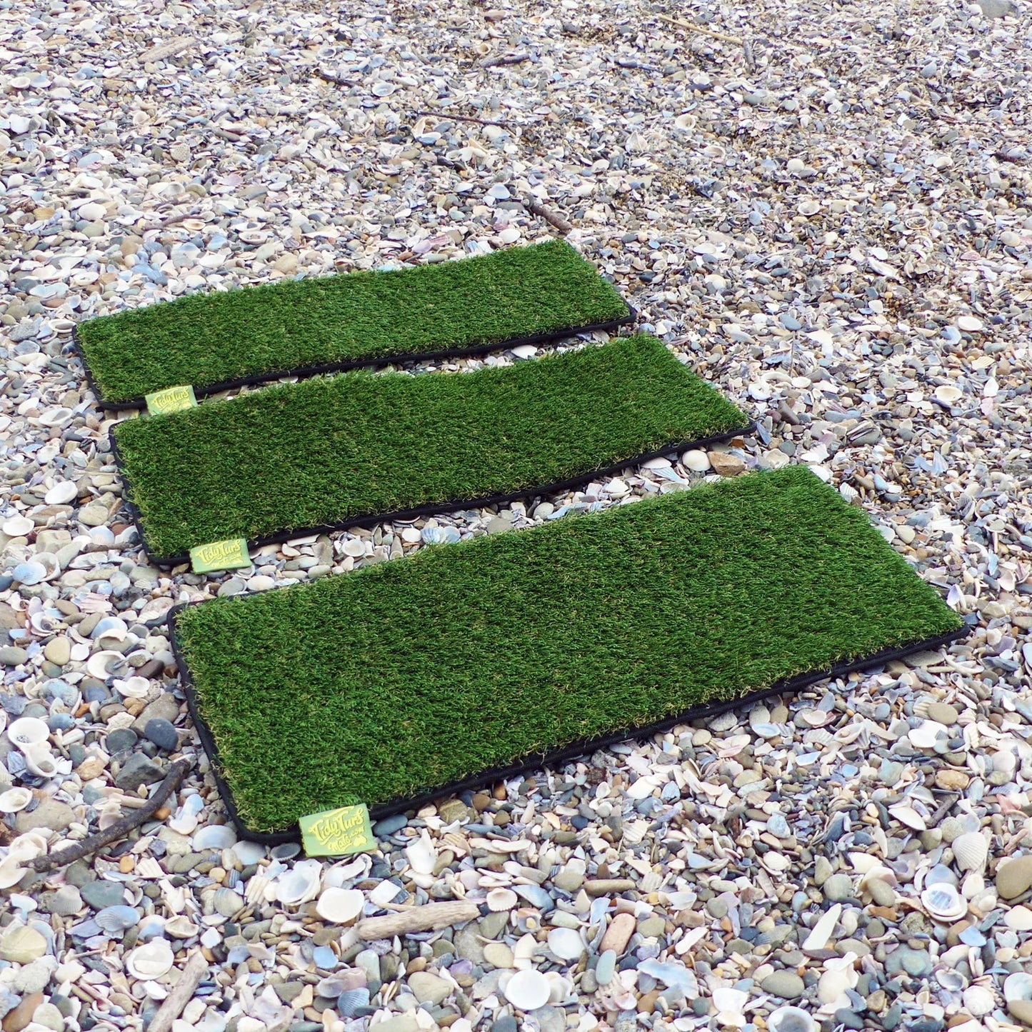 Are We Square Yet? Mat - Caravan Step Mat in Green